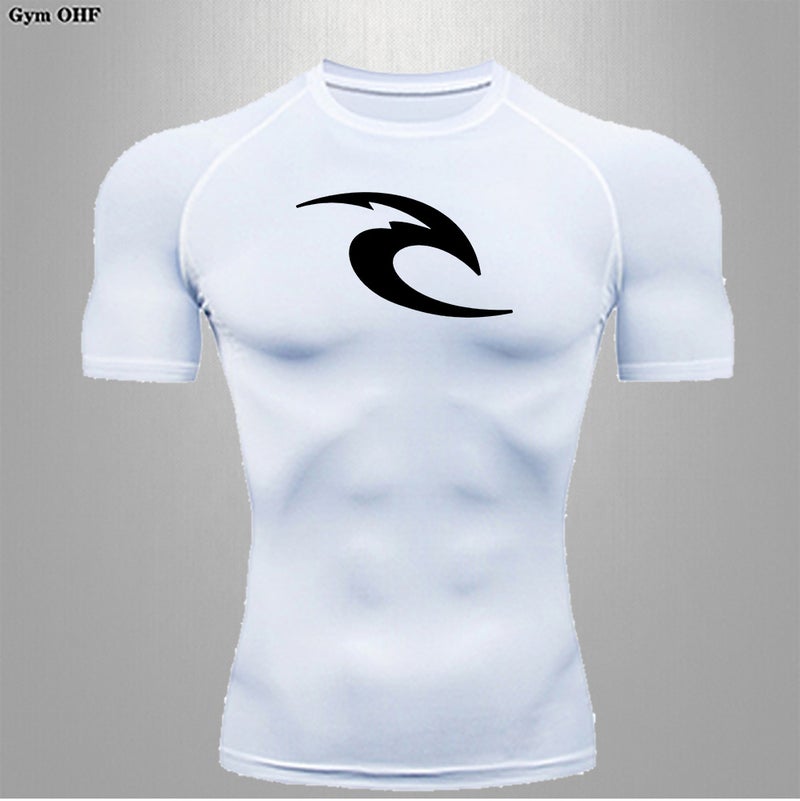 Sports Five-Suit Running Breathable Quick-Drying Clothes Morning Run Training Clothes Fitness Control Body High Elastic Tights - Image 4